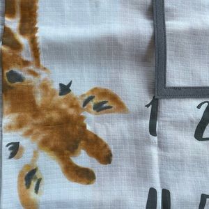 Large cotton sheet for baby month pictures